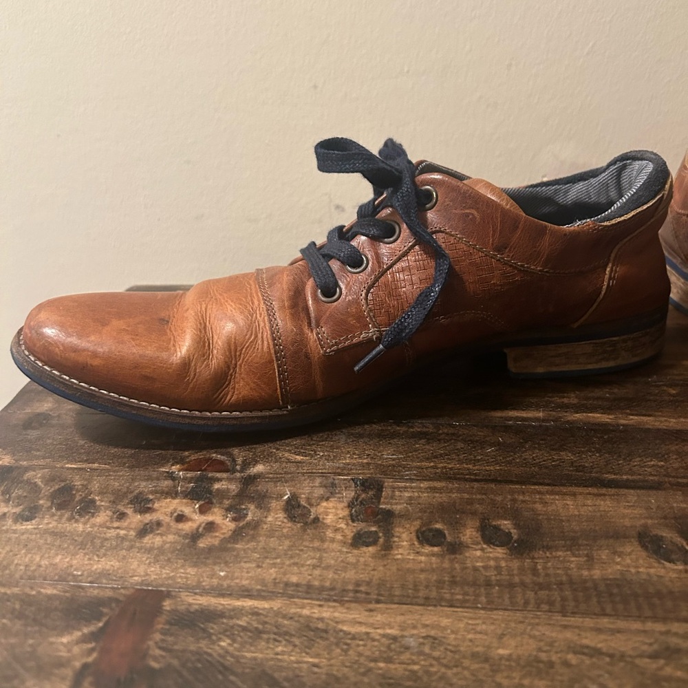 Bull Boxer Men's Sz 9 Chestnut Brown Leather Limited Edition 1/500 Dress Shoes - Picture 3 of 15